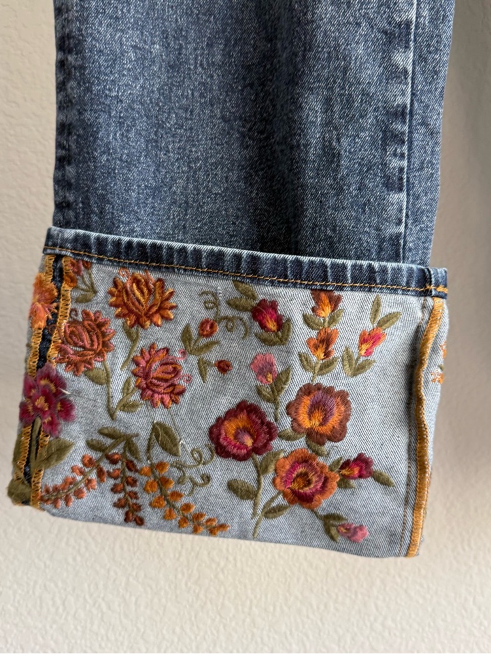 Free people Driftwood Charlee Cuffed Jeans Oshibana - Picture 5 of 9